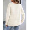 imageZeagoo Womens Sweaters Cute Long Sleeve Off The Shoulder Pullover Tops Hollow Out Crochet Dressy Casual OutfitsAwhite