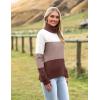 imageZeagoo Womens Turtleneck Sweater 2024 Fall Winter Chunky Knitted Pullover High Low Hem Trendy Basic Jumper TopMulticolored