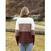 imageZeagoo Womens Turtleneck Sweater 2024 Fall Winter Chunky Knitted Pullover High Low Hem Trendy Basic Jumper TopMulticolored