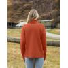 imageZeagoo Womens Turtleneck Sweater 2024 Fall Winter Chunky Knitted Pullover High Low Hem Trendy Basic Jumper TopOrange