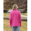 imageZeagoo Womens Turtleneck Sweater 2024 Fall Winter Chunky Knitted Pullover High Low Hem Trendy Basic Jumper TopRose