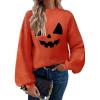 imageZeagoo Sweaters for Women 2025 Fashion Trendy Long Sleeve Turtleneck Pullover Lantern Knit Sweater TopsOrange
