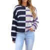 Navy&purple Stripe