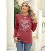 imageZeagoo 3 Pack Long Sleeve Shirts for Women Casual Soft Crewneck Basic Tee Tops Fall Outfit ClothesA Christmas Red1 Piece