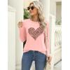 imageZeagoo 3 Pack Long Sleeve Shirts for Women Casual Soft Crewneck Basic Tee Tops Fall Outfit ClothesA Heart P1 Piece