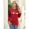 imageZeagoo 3 Pack Long Sleeve Shirts for Women Casual Soft Crewneck Basic Tee Tops Fall Outfit ClothesA Heart S1 Piece