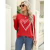 imageZeagoo 3 Pack Long Sleeve Shirts for Women Casual Soft Crewneck Basic Tee Tops Fall Outfit ClothesA Heart1 Piece