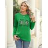 imageZeagoo 3 Pack Long Sleeve Shirts for Women Casual Soft Crewneck Basic Tee Tops Fall Outfit ClothesA Shamrock Heart1 Piece