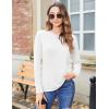 imageZeagoo 3 Pack Long Sleeve Shirts for Women Casual Soft Crewneck Basic Tee Tops Fall Outfit ClothesA White1 Piece