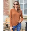 imageZeagoo 3 Pack Long Sleeve Shirts for Women Casual Soft Crewneck Basic Tee Tops Fall Outfit ClothesBlackbluecaramel