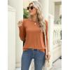 imageZeagoo 3 Pack Long Sleeve Shirts for Women Casual Soft Crewneck Basic Tee Tops Fall Outfit ClothesBlackbluecaramel