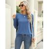 imageZeagoo 3 Pack Long Sleeve Shirts for Women Casual Soft Crewneck Basic Tee Tops Fall Outfit ClothesBlackbluemaroon