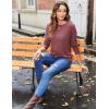 imageZeagoo 3 Pack Long Sleeve Shirts for Women Casual Soft Crewneck Basic Tee Tops Fall Outfit ClothesBlackbluemaroon
