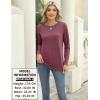 imageZeagoo 3 Pack Long Sleeve Shirts for Women Casual Soft Crewneck Basic Tee Tops Fall Outfit ClothesBlackbluemaroon