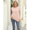 imageZeagoo 3 Pack Long Sleeve Shirts for Women Casual Soft Crewneck Basic Tee Tops Fall Outfit ClothesBlackbrowncream