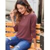 imageZeagoo 3 Pack Long Sleeve Shirts for Women Casual Soft Crewneck Basic Tee Tops Fall Outfit ClothesBlacklight Greenmaroon