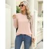 imageZeagoo 3 Pack Long Sleeve Shirts for Women Casual Soft Crewneck Basic Tee Tops Fall Outfit ClothesStripe Navyblackcream