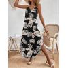 imageZeagoo Womens Casual Sundress Summer Maxi Sleeveless V Neck Split Boho Beach Dress Travel Vacation Dress with PocketsZw29