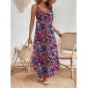 imageZeagoo Womens Casual Sundress Summer Maxi Sleeveless V Neck Split Boho Beach Dress Travel Vacation Dress with PocketsZx255