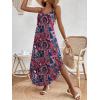 imageZeagoo Womens Casual Sundress Summer Maxi Sleeveless V Neck Split Boho Beach Dress Travel Vacation Dress with PocketsZx255
