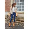imageZeagoo Womens Fashion Cropped Shackets Corduroy Button Down Crop Jackets Tops Long Sleeve Shirts Trendy 2025Light Apricot