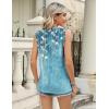 imageZeagoo Womens Summer Tank Tops 2025 V Neck Sleeveless Casual Loose Fit T Shirts Side Split Going Out Tops Tunic1printed Vinebird