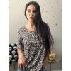 imageZeagoo Womens Tops Casual V Neck Shirts Floral Solid Blouse Ruffle Tunics 34 Sleeve Tshirt SXXLLeopard
