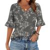 Dark Grey Floral