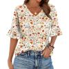 White Red Floral