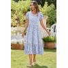 imageZeagoo Women Summer Midi A Line Dress Short Sleeve Casual Flowy Tiered Beach Long Sundress with Pockets 2025 Vacation TravelJh529