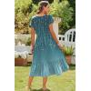 imageZeagoo Women Summer Midi A Line Dress Short Sleeve Casual Flowy Tiered Beach Long Sundress with Pockets 2025 Vacation TravelXh363