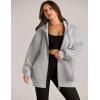 imageZeagoo Essentials Hoodie Zip Up Hoodie 2025 Womens Fashion Oversized Sweatshirt For Women Y2k Hoodie Fleece JacketsAlight Grey