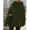 imageZeagoo Essentials Hoodie Zip Up Hoodie 2025 Womens Fashion Oversized Sweatshirt For Women Y2k Hoodie Fleece JacketsArmy Green