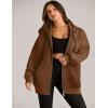 imageZeagoo Essentials Hoodie Zip Up Hoodie 2025 Womens Fashion Oversized Sweatshirt For Women Y2k Hoodie Fleece JacketsBrown