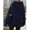 imageZeagoo Essentials Hoodie Zip Up Hoodie 2025 Womens Fashion Oversized Sweatshirt For Women Y2k Hoodie Fleece JacketsNavy