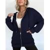 imageZeagoo Essentials Hoodie Zip Up Hoodie 2025 Womens Fashion Oversized Sweatshirt For Women Y2k Hoodie Fleece JacketsNavy
