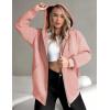 imageZeagoo Essentials Hoodie Zip Up Hoodie 2025 Womens Fashion Oversized Sweatshirt For Women Y2k Hoodie Fleece JacketsPink