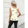 imageZeagoo Silk Satin Tank Tops for Women Scoop Neck Sleeveless Camisole Tops 2025 Summer Basic BlousesBlack Flower