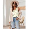 imageZeagoo Silk Satin Tank Tops for Women Scoop Neck Sleeveless Camisole Tops 2025 Summer Basic BlousesBlack Flower