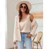 imageZeagoo Silk Satin Tank Tops for Women Scoop Neck Sleeveless Camisole Tops 2025 Summer Basic BlousesLight Champagne