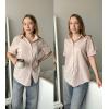 imageZeagoo Women Linen Button Down Shirt Rolled Cuffed Short Sleeve Blouse Ladies Summer Casual V Neck Beach Cotton TopsDlight Khaki