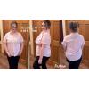 imageZeagoo Women Linen Button Down Shirt Rolled Cuffed Short Sleeve Blouse Ladies Summer Casual V Neck Beach Cotton TopsEsoft Pink