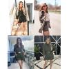 imageZeagoo Womens 2 Piece Lounge Tracksuit Outfit Sets Cotton Linen High Low Shirt and Drawstring Casual Shorts Set03army Green