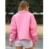 imageZeagoo Womens Fleece Jacket Full Zip Crop Hoodie Long Sleeve Pullover Sweatshirts Oversized 2023 Fall Winter CoatPink