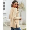 imageZeagoo Womens Long Sleeve Shirts Lightweight Cable Knit Sleeve Shirts Trendy Fall Tunic TopsBeige