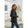imageZeagoo Womens Long Sleeve Shirts Lightweight Cable Knit Sleeve Shirts Trendy Fall Tunic TopsBlack