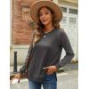 imageZeagoo Womens Long Sleeve Shirts Lightweight Cable Knit Sleeve Shirts Trendy Fall Tunic TopsDark Grey