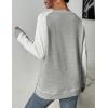 imageZeagoo Womens Long Sleeve Shirts Lightweight Cable Knit Sleeve Shirts Trendy Fall Tunic TopsGreywhite