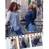 imageZeagoo Womens Long Sleeve Shirts Lightweight Cable Knit Sleeve Shirts Trendy Fall Tunic TopsGreywhite