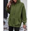 imageZeagoo Womens Oversized Hoodies Fleece Sweatshirts Long Sleeve Pullover with Pocket 2025 Fall Winter Outfits Y2k ClothesArmy Green